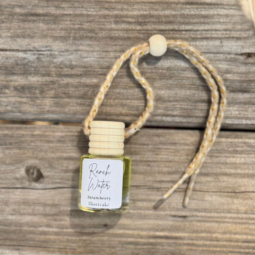 Ranch Water (strawberry Shortcake) fragrance with rope to hang 