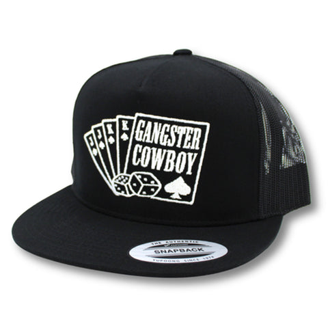 Gangster Cowboy Black and White The Spade Cap