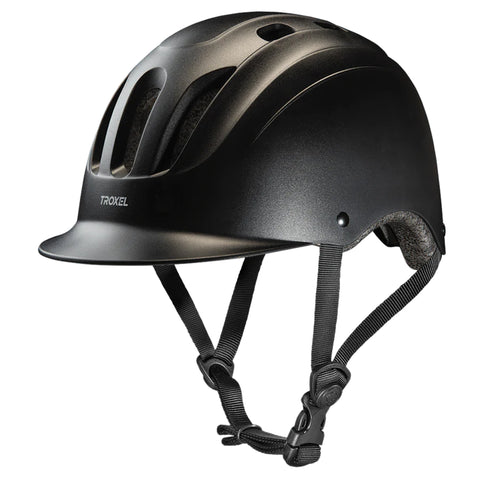 Black sport 2.0 equestrian helmet.
