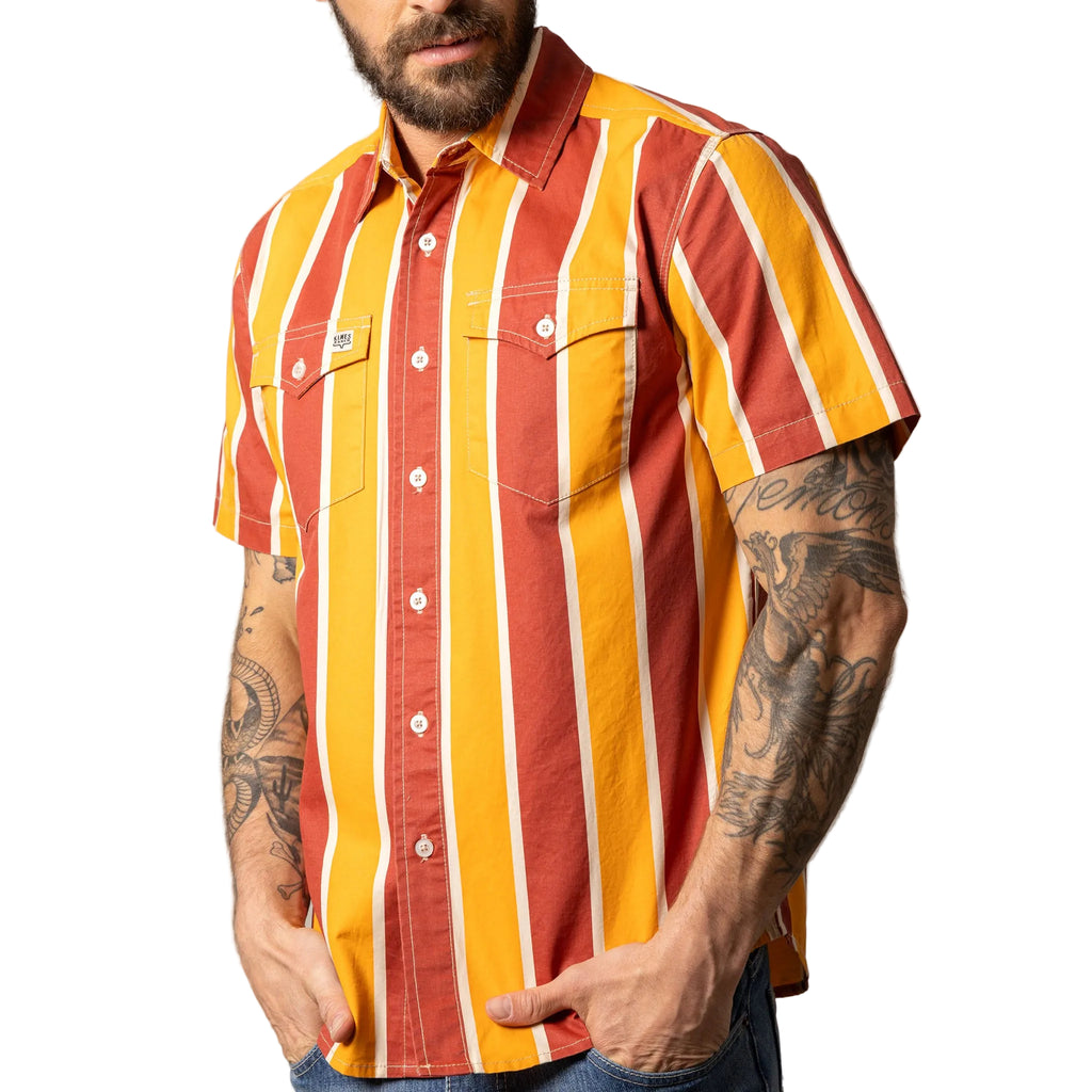 Kimes stoppy brick red short sleeve 