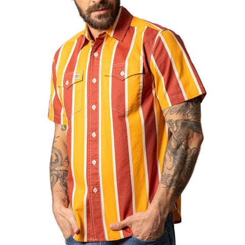 Kimes stoppy brick red short sleeve 