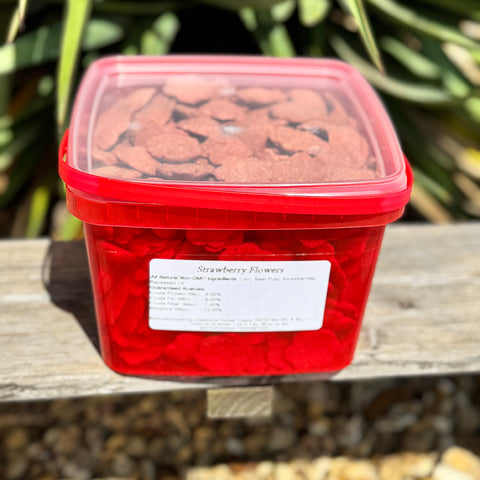 Strawberry Flower Shaped Horse Treats