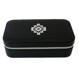 Black Leather Travel Jewelry Case