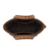 Trinity Ranch Brown Hair-on Cowhide Tote Bag