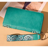 Wrangler Turquoise Paisley Bandana Wallet