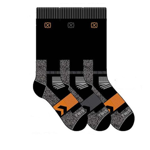 Flat lay of 3 pack of socks.
