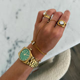 Dylan Ring, Stone in middle. gold 