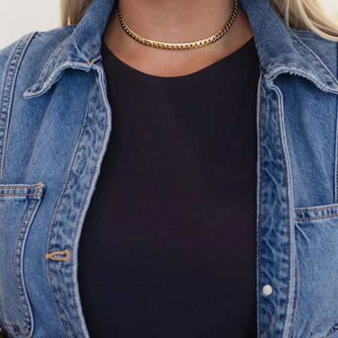 Thin Gold Necklace 