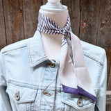 Cream and Navy Striped Western Twilly