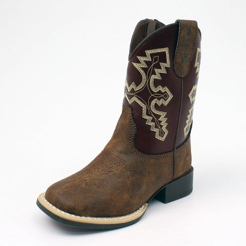 Twister Kid's Blake Maroon Cowboy Boots