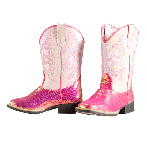 Twister Kid's Krissy Pink Square Toe Boots