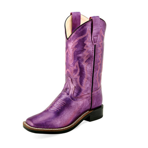 Old West Girl's Purple Boots