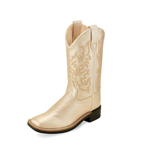 Old West Kid's Champagne Boots