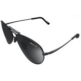 Bex Wesley Sunglasses. They have a black metal frame with gray tinted lenses.