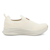 women's white lightweight slip on shoe right side view