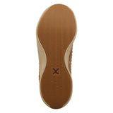 Twisted X Women's Feather Checkered Cork Brown Shoes Heel View