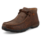 Twisted X Women's Brown Side Tooled Driving Moc