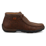 Twisted X Women's Brown Side Tooled Driving Moc