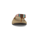 Hooey Casual Shoes Women's Flip Flop Sandals Mauve Multicolored front view