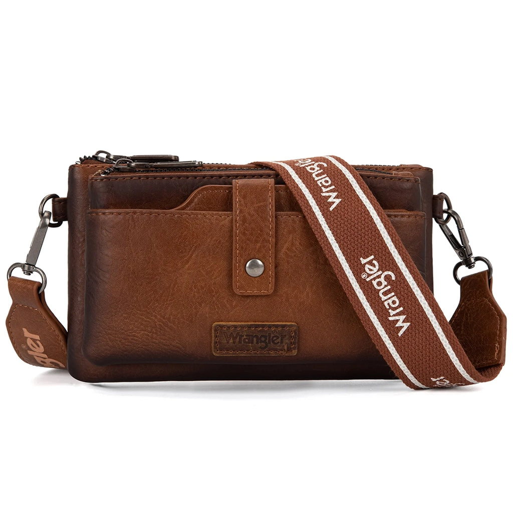 Montana West Wrangler Dual Zip Compartment Crossbody