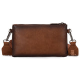 Montana West Wrangler Dual Zip Compartment Crossbody