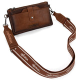 Montana West Wrangler Dual Zip Compartment Crossbody