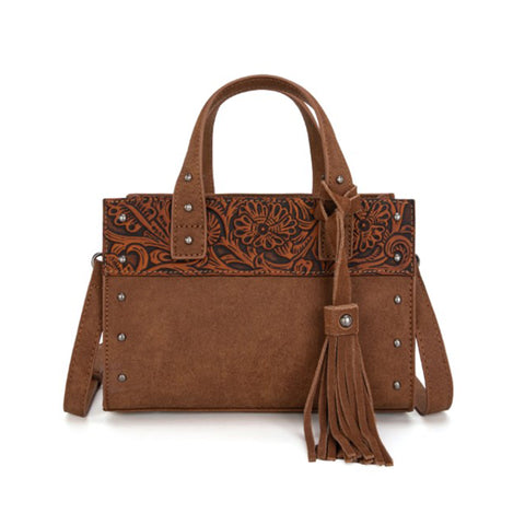 Wrangler Brown Floral Tote Bag