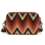 Wrangler Brown Aztec Crossbody Purse