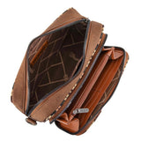 Wrangler Brown Aztec Crossbody Purse