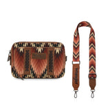 Wrangler Brown Aztec Crossbody Purse