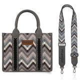 Wrangler Grey Aztec Tote Bag