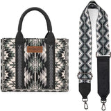 Wrangler Black and Grey Southwest Tote Bag