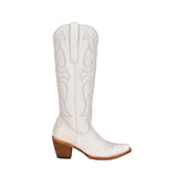 Corral Pure White Snip Toe Boots Side View