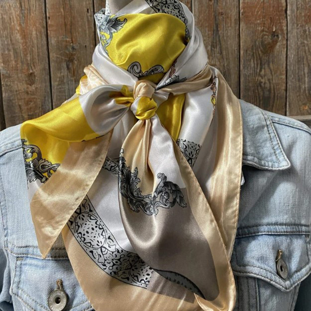 Wild Rag Rodeo Rodeo Drive Yellow & Cream Wild Rag