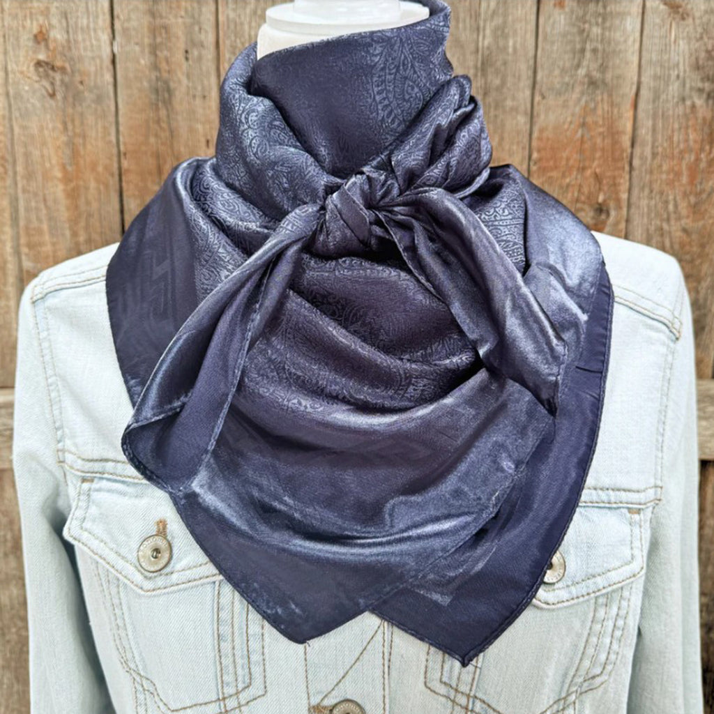 35X35"Cobalt Jacquard Wild Rag