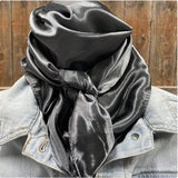 35X35" Solid Silver / Grey Wild Rag