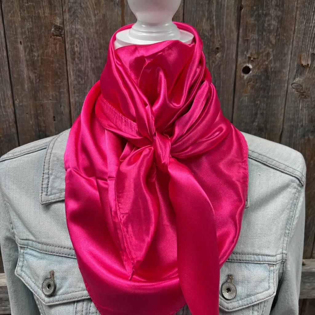 35X35" Solid Hot Pink Wild Rag