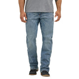 Front view of Men's Retro Medium Wash Greenley Jeans 