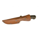 Back side of knife sheath with belt loop  holder