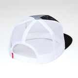 Back view of the Kimes Ranch Whalen Graphic Cap highlighting the adjustable snapback closure and breathable mesh construction.