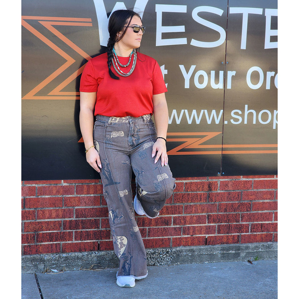 2 Fly Red Cloud Basic Free Tee, crew neck 