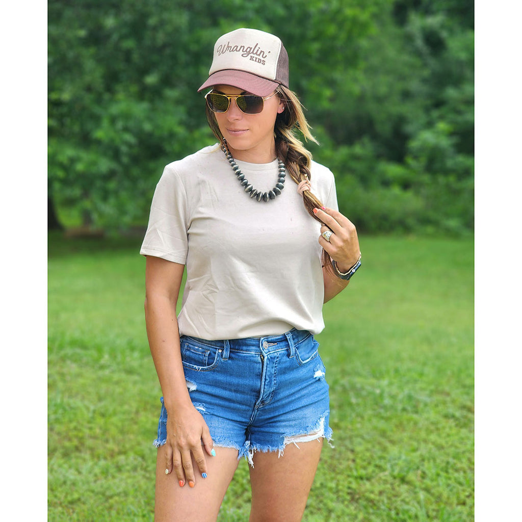basic cream tee 