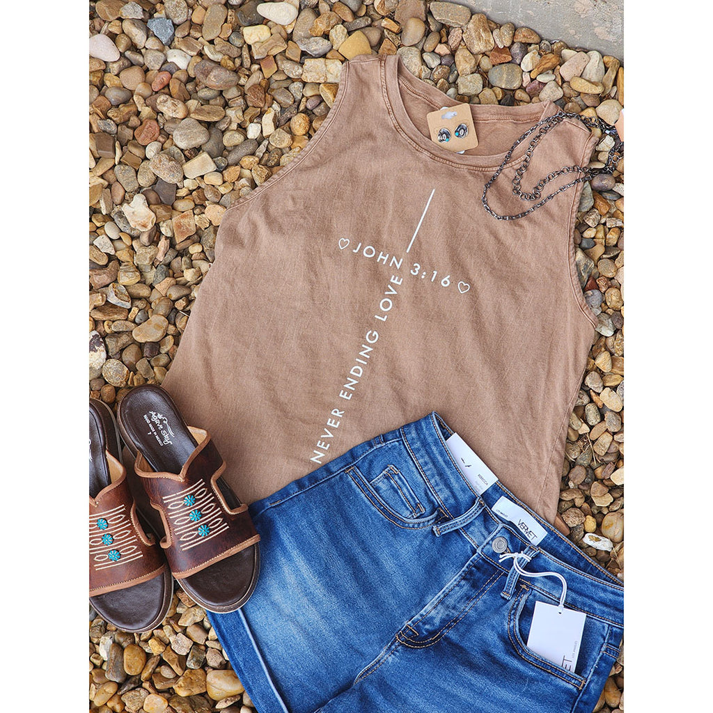 Round Neck John 3:16 Tank top 