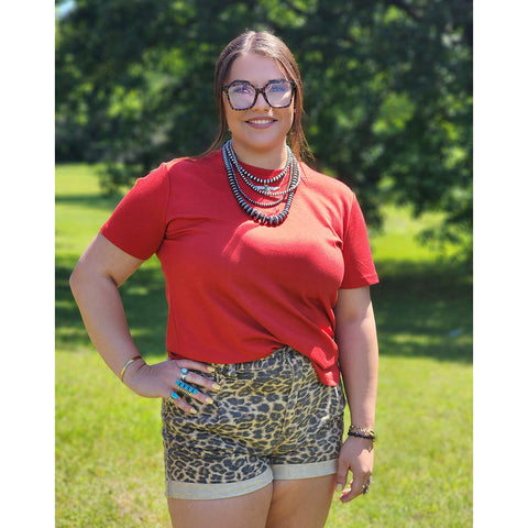 Red Snug Basic Cloud Tee 
