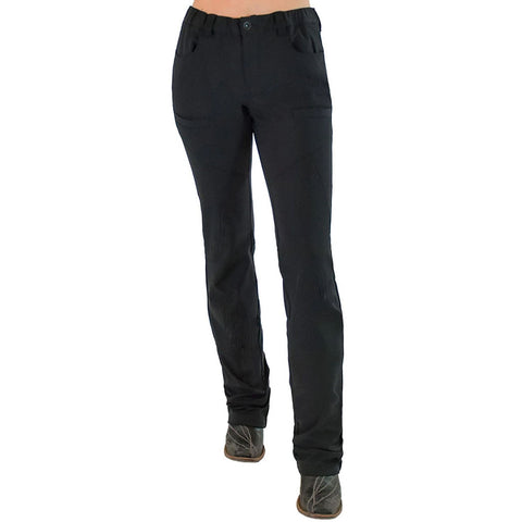 Work Hard Play Hard Black Pants Front