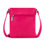 Wrangler Hot Pink Leather Fringe Denim Purse