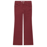 Burgundy Girls boot cut jean
