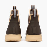 Back side view of XtraTuf Men's Brown Ankle Deck Boot