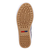 Navy Ankle Deck Boot highlighting waterproof material and sole on white background.