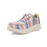 Youth slip on shoe with serape design